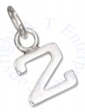 Lined Number Two 2 Charm