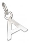 Lined Letter A Charm