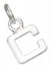 Lined Letter C Charm