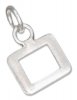 Lined Letter O Charm