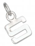 Lined Letter S Charm