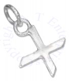 Lined Letter X Charm