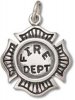 Fire Fighter Firemans Department Badge Charm