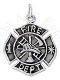 Fireman's Medal Charm