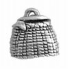 Fishing Basket With Fish Tail Coming Out Top Hollow Charm