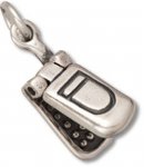 3D Opening Flip Cell Phone Charm