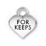 FOR KEEPS Valentines Candy Heart Charm