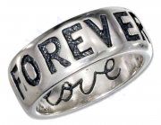 Unisex "Forever Yours" "I Love You" Ring