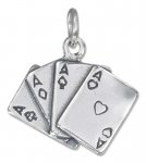 Four Aces Cards Good Luck Charm