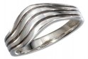 Unisex 4 Band Wavering Twisted Ring
