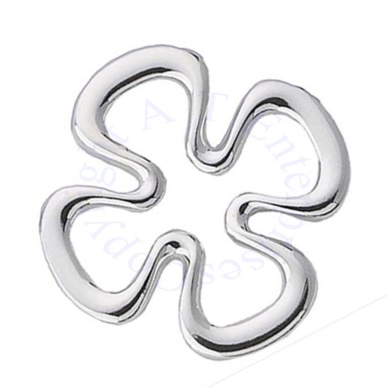 Cutout Four Leaf Clover Charm - Click Image to Close