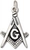 Masons Freemasonry Masonic Square And Compass Letter G Symbol Charm