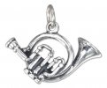 3D French Horn Musical Instrument Charm