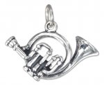3D French Horn Musical Instrument Charm