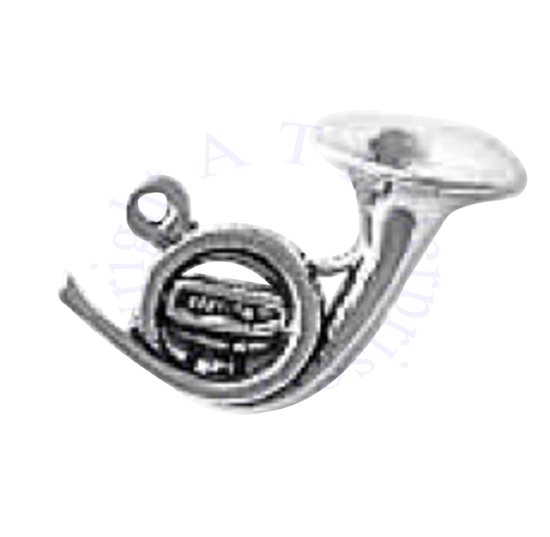 Musical Instrument French Horn 3D Charm - Click Image to Close
