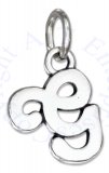 Scrolled Letter G Charm