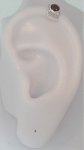 Left Or Right Red Garnet Cabochon Mini Upper Ear Cuff