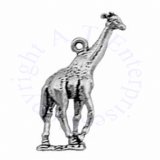 3D Walking Giraffe Charm