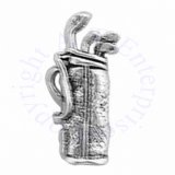 3D Large Golfer Golf Bag With Clubs Charm