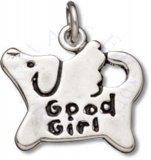 Good Girl Dog With Wings Shaped Charm
