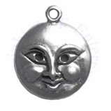 Happy Comical Man In The Moon Face Charm