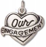 OUR ENGAGEMENT Heart Charm