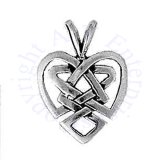 Celtic Weave Heart Knot Pendant