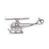 3D Civilian Or Police Chopper Helo Whirlybird Or Helicopter Charm