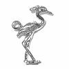 3D Heron Crane Bird Charm