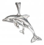 Mother And Baby Dolphin Pendant