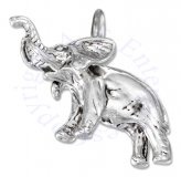3D African Or Indian Elephant Charm