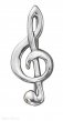 Treble Clef Pins & Brooches