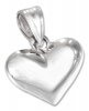 3D Small Wide Puffed Heart Pendant