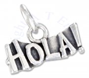 "HOLA!" Hello In Spanish Message Word Charm
