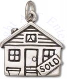 Cute Cottage House With Sold Sign In Yard Charm