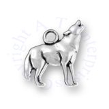 Wolf Howling At The Moon Charm
