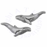 Humpback Whale Post Earrings