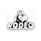 I LOVE RODEO Word Charm