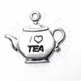 I HEART TEA Tea Pot Charm