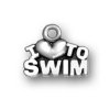 I LOVE TO SWIM Word Charm