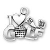 I Heart Or Love Golf Charm