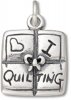I HEART QUILTING Quilt Charm
