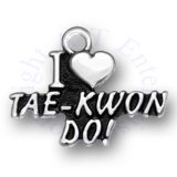 I Heart Love Tae-Kwon-Do Charm