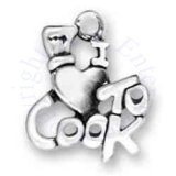 I HEART LOVE TO COOK With Chef Hat Charm