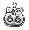 Illinois Route 66 Sign Charm
