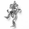 3D Native American Indian Holding Tomahawk Charm