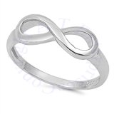 Infinity Symbol Design Love Knot Ring