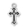 Gothic Inset Religious Christian Cross Charm