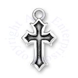 Gothic Inset Religious Christian Cross Charm