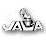 Java With Cup Of Coffee Charm